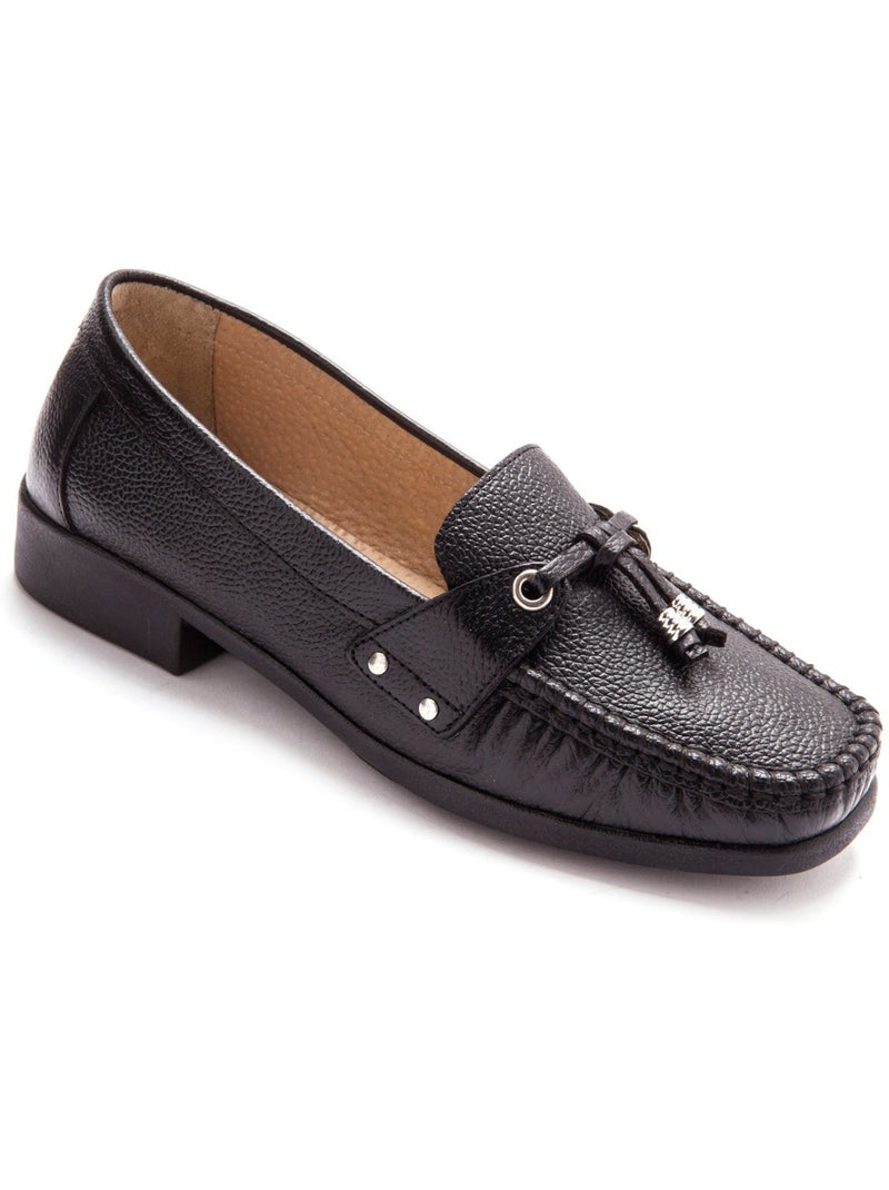 Mocassins en cuir - PEDICONFORT Noir Noir - Kiabi