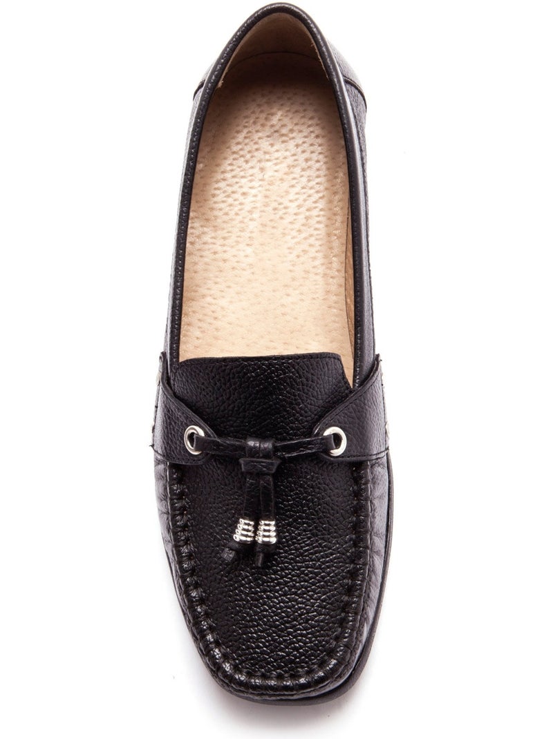 Mocassins en cuir - PEDICONFORT Noir Noir - Kiabi