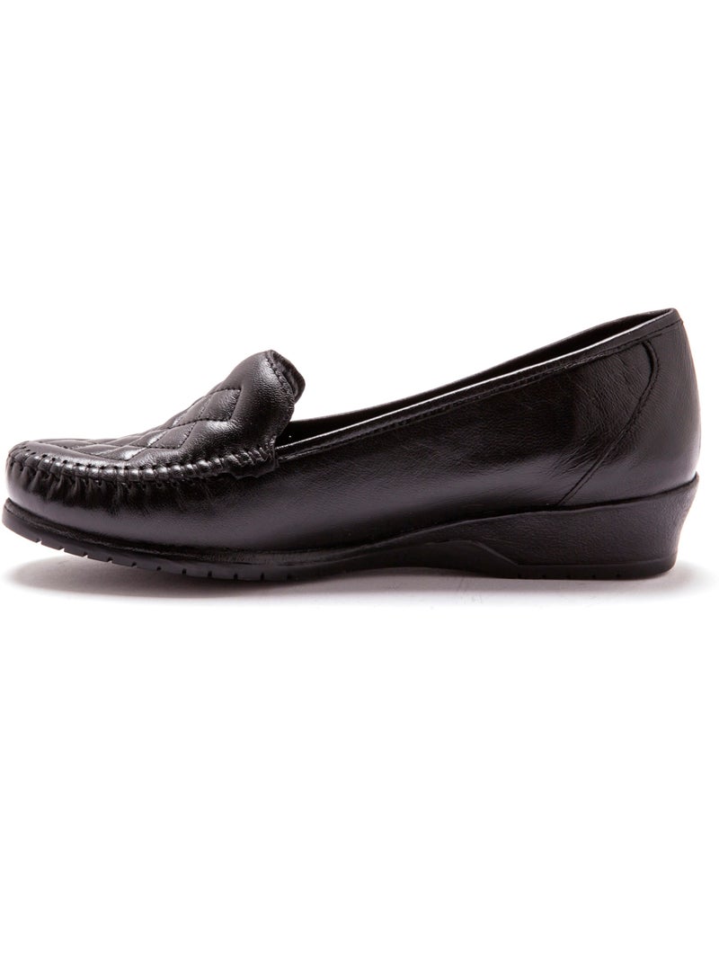 Mocassins en cuir - PEDICONFORT Noir Noir - Kiabi