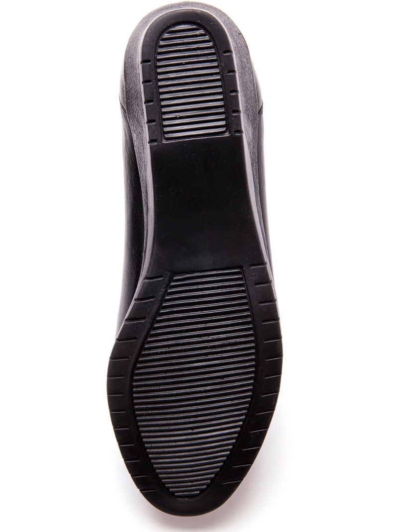 Mocassins en cuir - PEDICONFORT Noir Noir - Kiabi