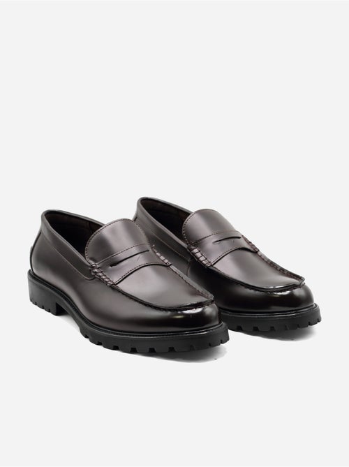 Mocassins en cuir - Uomo - Kiabi