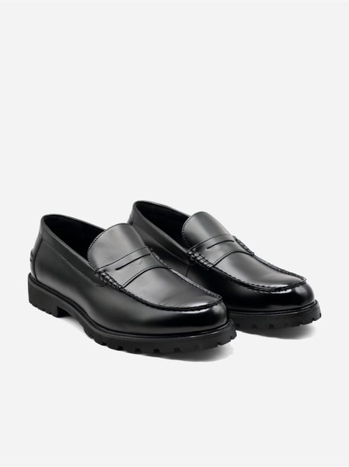Mocassins en cuir - Uomo - Kiabi