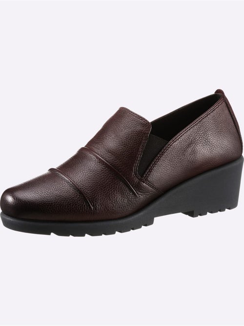 Mocassins en cuir avec bride élastique et semelle amortissante - Taille standard - Witt - Kiabi Mocassins en cuir avec bride élastique et semelle amortissante - Taille standard - Witt - Kiabi