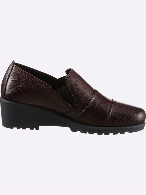 Mocassins en cuir avec bride élastique et semelle amortissante - Taille standard - Witt - Kiabi Mocassins en cuir avec bride élastique et semelle amortissante - Taille standard - Witt - Kiabi