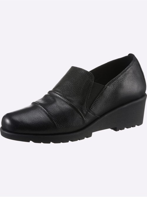 Mocassins en cuir avec bride élastique et semelle amortissante - Taille standard - Witt - Kiabi Mocassins en cuir avec bride élastique et semelle amortissante - Taille standard - Witt - Kiabi