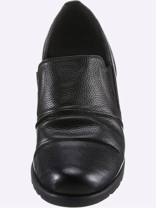 Mocassins en cuir avec bride élastique et semelle amortissante - Taille standard - Witt - Kiabi Mocassins en cuir avec bride élastique et semelle amortissante - Taille standard - Witt - Kiabi