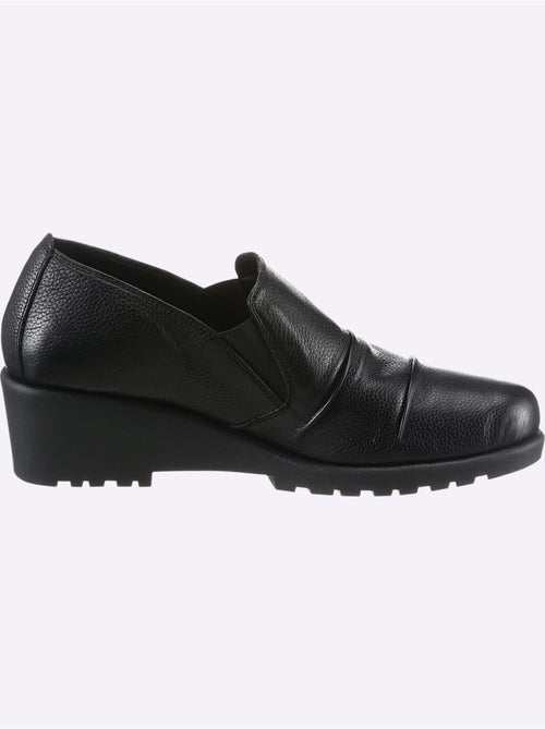 Mocassins en cuir avec bride élastique et semelle amortissante - Taille standard - Witt - Kiabi Mocassins en cuir avec bride élastique et semelle amortissante - Taille standard - Witt - Kiabi