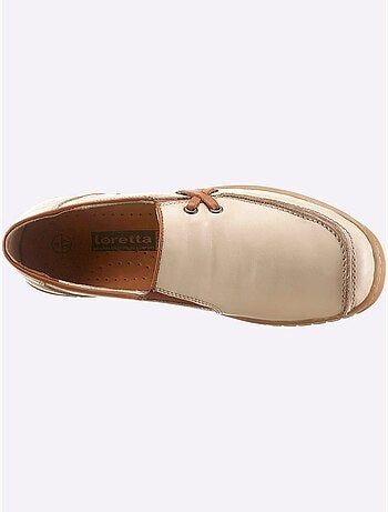 Mocassins en cuir avec élastiques latéraux et semelle amortissante - Taille standard - Witt