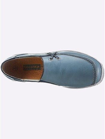 Mocassins en cuir avec élastiques latéraux et semelle amortissante - Taille standard - Witt