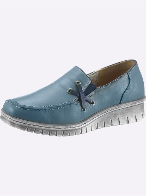 Mocassins en cuir avec élastiques latéraux et semelle amortissante - Taille standard - Witt - Kiabi Mocassins en cuir avec élastiques latéraux et semelle amortissante - Taille standard - Witt - Kiabi
