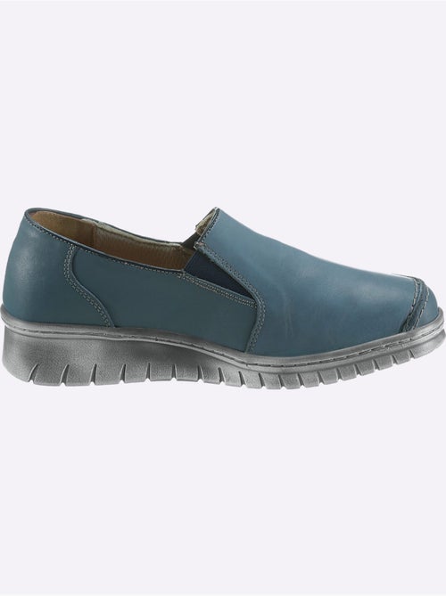 Mocassins en cuir avec élastiques latéraux et semelle amortissante - Taille standard - Witt - Kiabi Mocassins en cuir avec élastiques latéraux et semelle amortissante - Taille standard - Witt - Kiabi