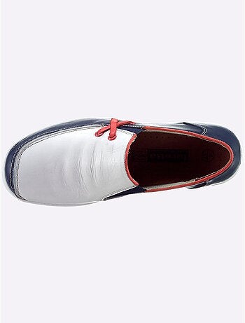 Mocassins en cuir avec élastiques latéraux et semelle amortissante - Taille standard - Witt