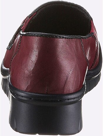 Mocassins en cuir avec élastiques latéraux et semelle amortissante - Taille standard - Witt