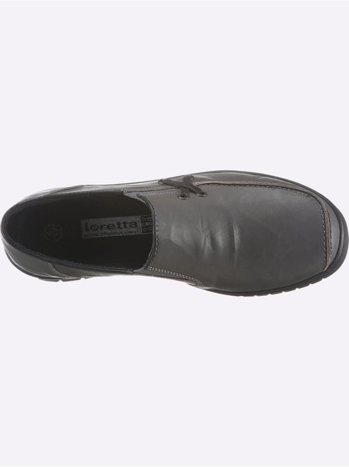 Mocassins en cuir avec élastiques latéraux et semelle amortissante - Taille standard - Witt - Kiabi