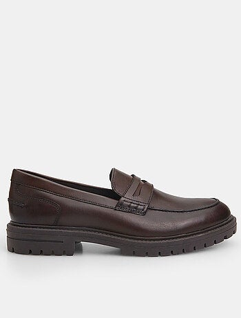 Mocassins en cuir avec semelle track BATA