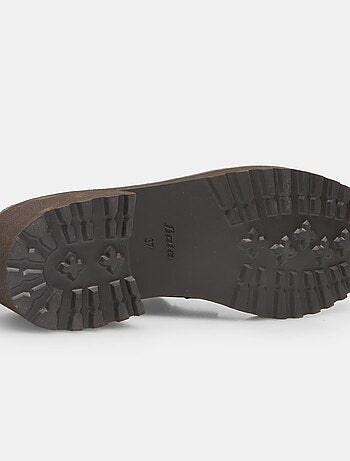 Mocassins en cuir avec talon 4,5 cm bata