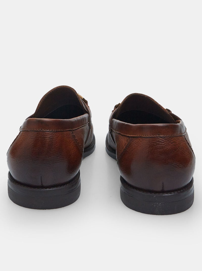 mocassins en cuir Bata 24H Marron - Kiabi