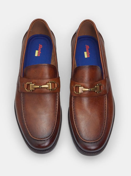 mocassins en cuir Bata 24H - Kiabi