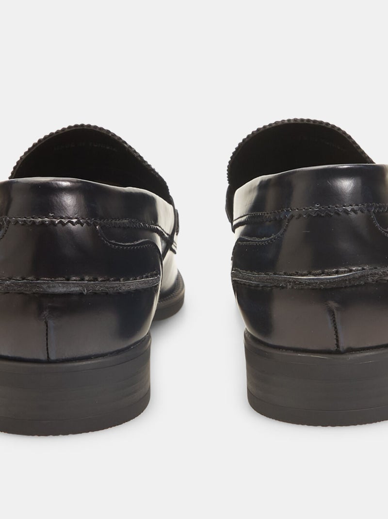 Mocassins en cuir BATA Bleu - Kiabi