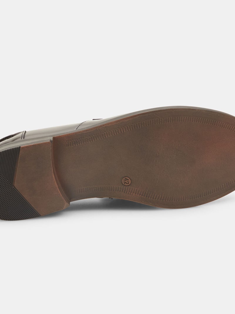 Mocassins en cuir BATA Bleu - Kiabi