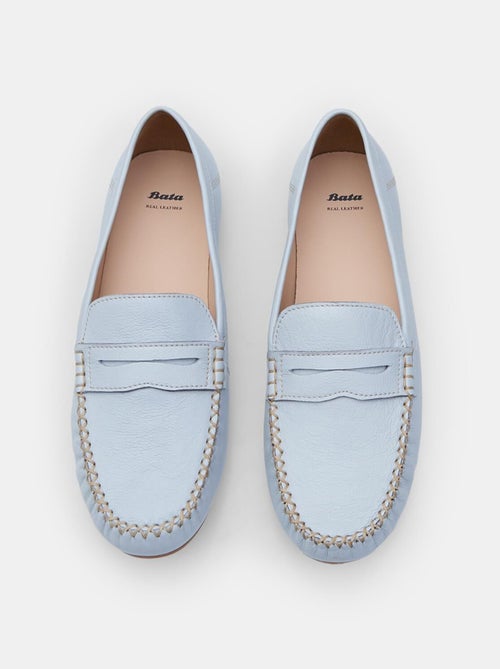 Mocassins en cuir Bata - Kiabi