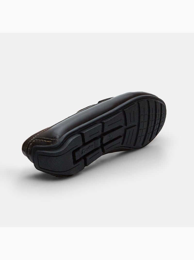 Mocassins en cuir BATA Marron - Kiabi