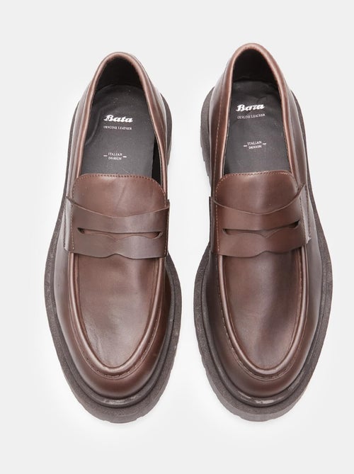 Mocassins en cuir  BATA - Kiabi