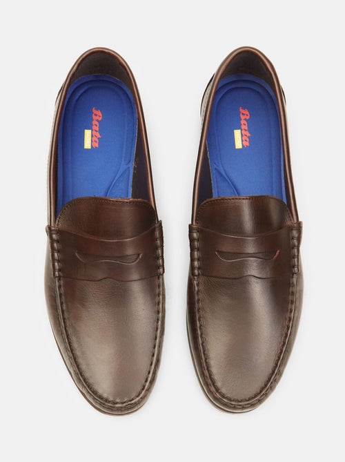 Mocassins en cuir BATA - Kiabi