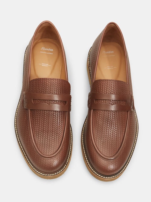 Mocassins en cuir BATA - Kiabi