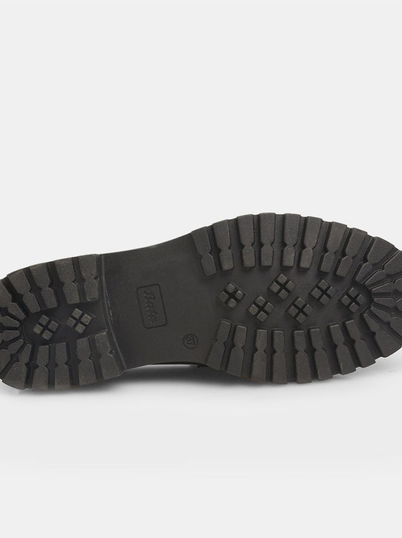 Mocassins en cuir BATA Noir - Kiabi