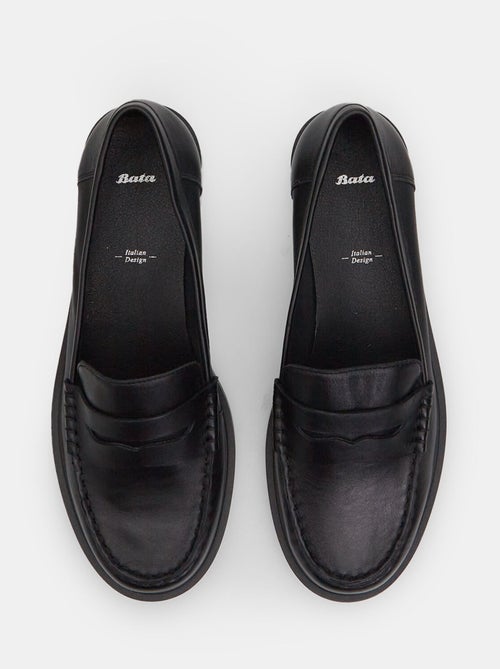 Mocassins en cuir BATA - Kiabi