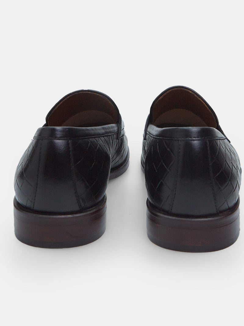 mocassins en cuir BATA Noir - Kiabi