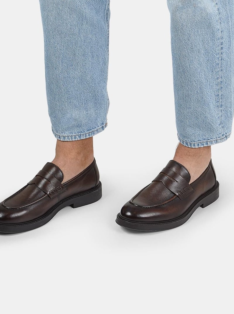 Mocassins en Cuir élégants  BATA Marron - Kiabi