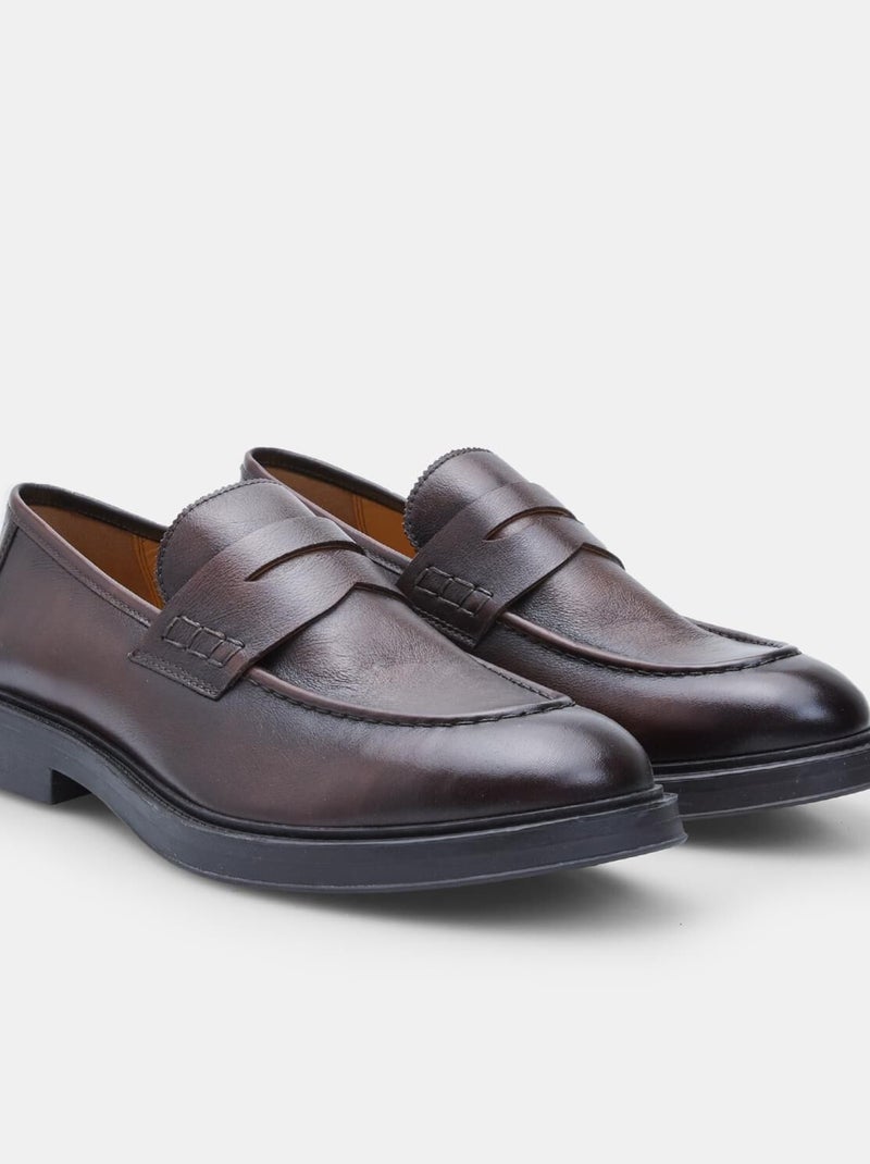Mocassins en Cuir élégants  BATA Marron - Kiabi
