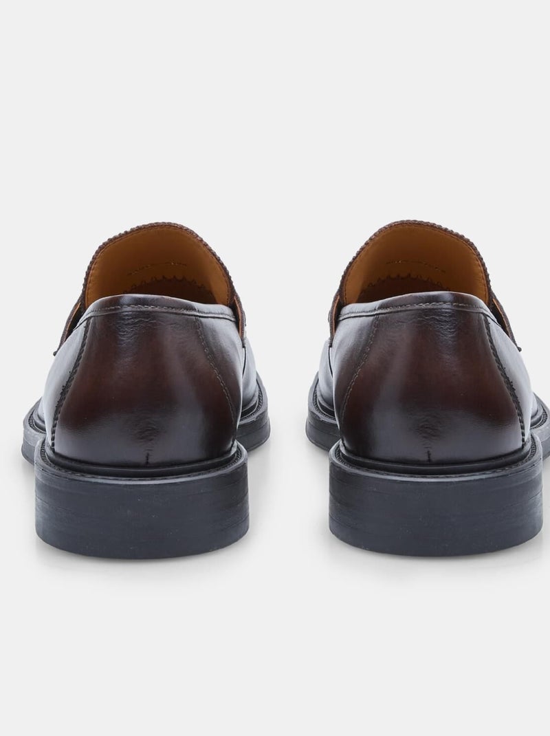 Mocassins en Cuir élégants  BATA Marron - Kiabi