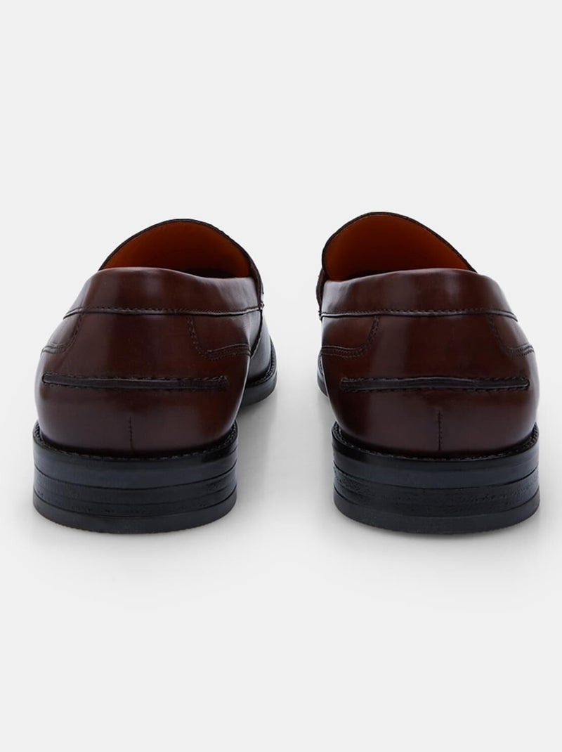 Mocassins en cuir élégants confortables  BATA Marron - Kiabi