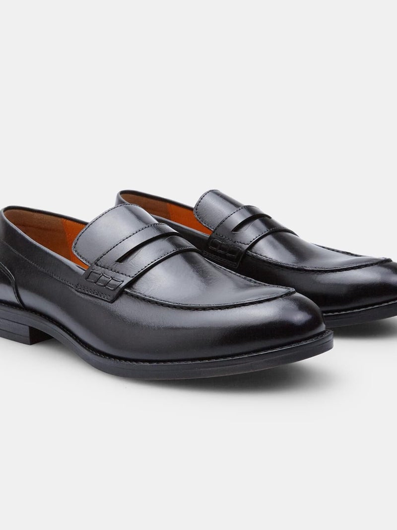 Mocassins en cuir élégants confortables  BATA Noir - Kiabi