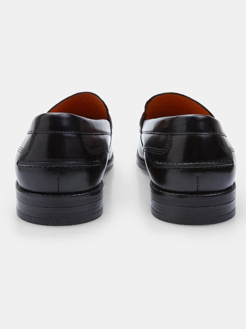 Mocassins en cuir élégants confortables  BATA Noir - Kiabi