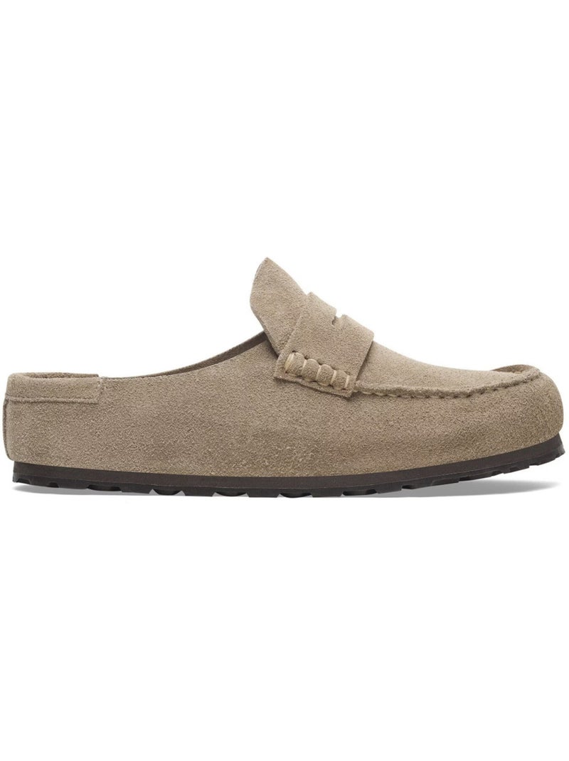 Mocassins en Cuir et Suede Birkenstock Beige - Kiabi