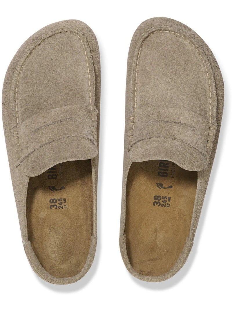 Mocassins en Cuir et Suede Birkenstock Beige - Kiabi