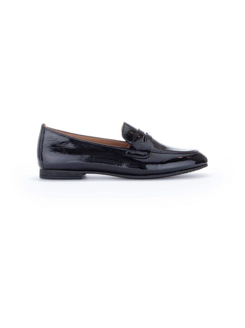 Mocassins  en cuir Gabor Noir Noir - Kiabi