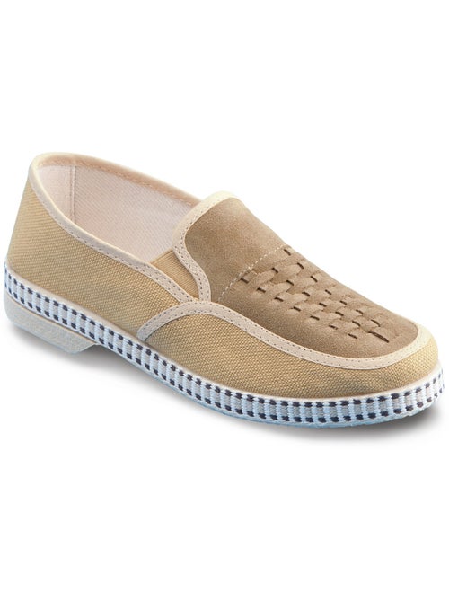 Mocassins en cuir, largeur confort - Afibel - Kiabi