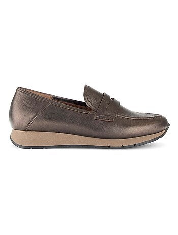 Mocassins en cuir lisse