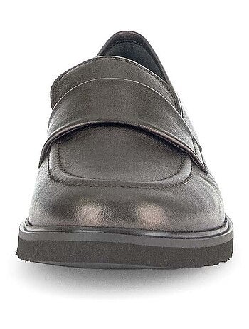 Mocassins en cuir lisse