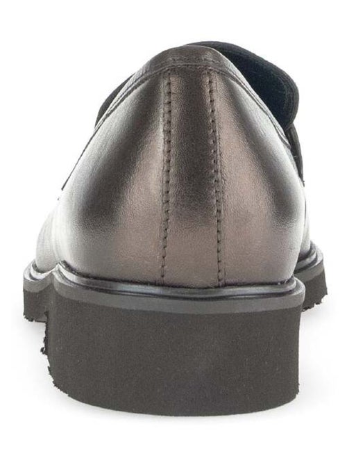 Mocassins  en cuir lisse - Kiabi