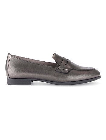 Mocassins en cuir lisse
