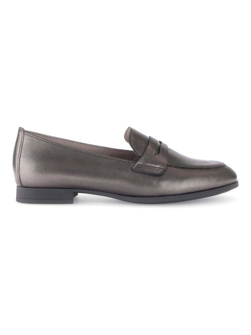 Mocassins  en cuir lisse Gabor - Kiabi