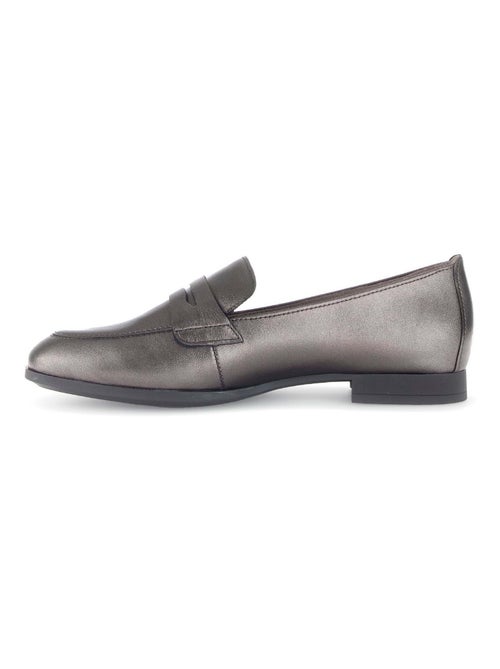 Mocassins  en cuir lisse Gabor - Kiabi