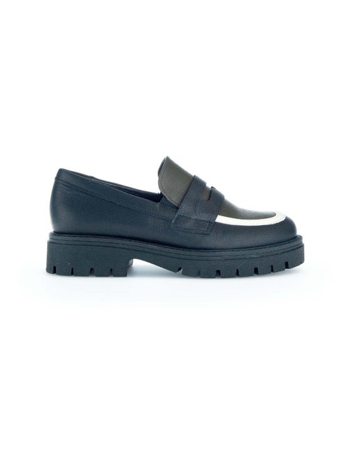 Mocassins en cuir lisse Gabor - Kiabi