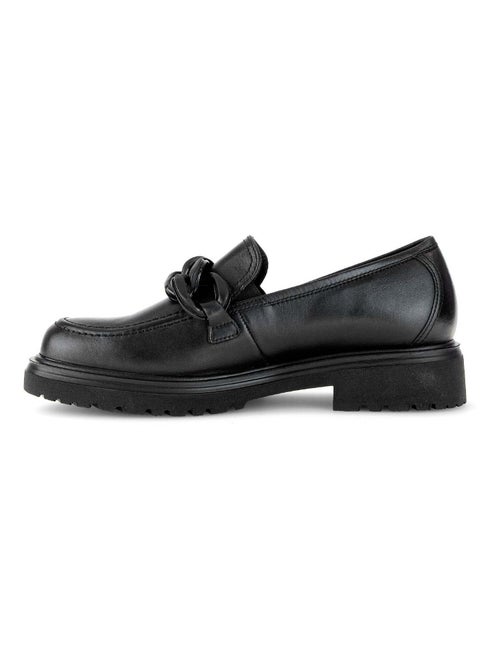 Mocassins  en cuir lisse Gabor - Kiabi